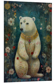 Foam board print Holy Forest Polar Bear