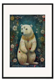 Gerahmter Kunstdruck Holy Forest Polar Bear
