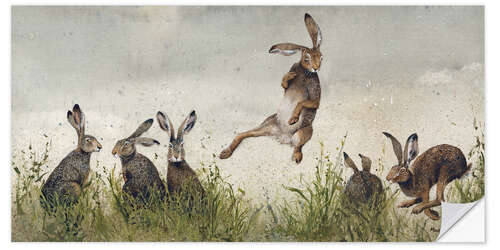 Vinilo para la pared Rabbit Jump