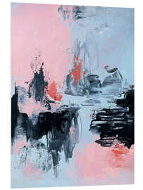 PVC print Pink And Grey Abstract II