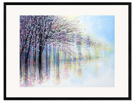 Impression artistique encadrée Waterside Spring Blossom