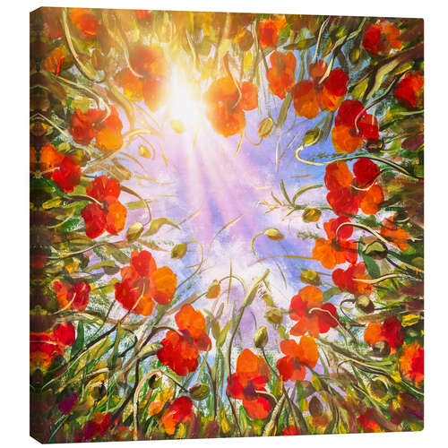 Canvas print Heart of Poppies