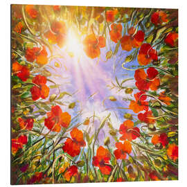 Magnettafel Mohnherz