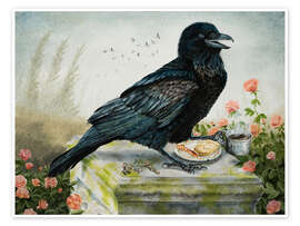 Poster  Breakfast With A Raven - Holly Simental