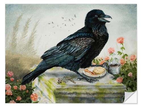 Sisustustarra Breakfast With A Raven