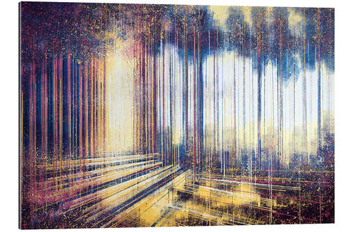 Tableau en plexi-alu Forest at Sunset