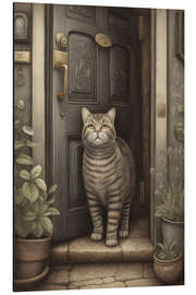 Aluminium print Tabby Cat I