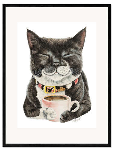 Gerahmter Kunstdruck Purrfect Morning