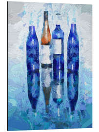 Magnettafel Reflection in Blue Hues