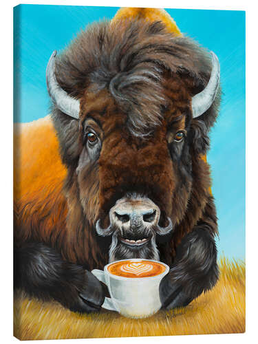 Canvas print Bison Latte