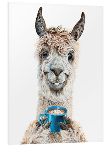 Tableau en PVC Llama Latte