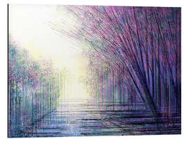 Magnettafel Frühlingsbäume im Zwielicht