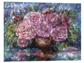 Foam board print Pink Roses, Just for You