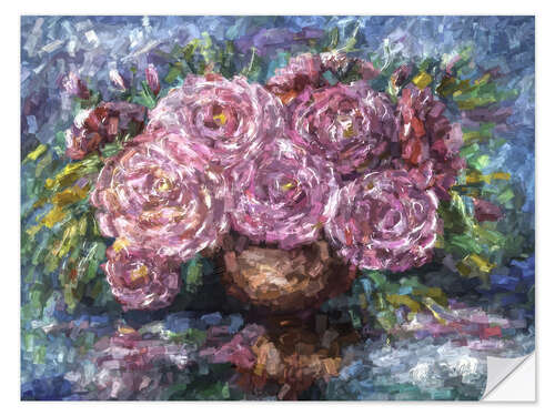 Wall sticker Pink Roses, Just for You