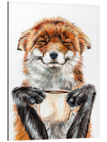 Aluminiumtavla Morning Fox