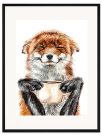 Gerahmter Kunstdruck Morning Fox
