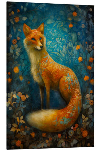 Acrylglasbild Holy Forest Fox