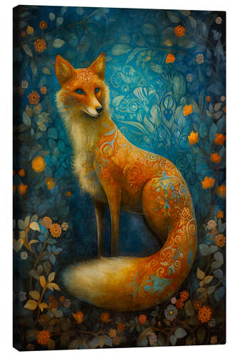 Canvas print Holy Forest Fox