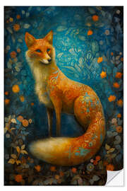 Naklejka na ścianę Holy Forest Fox