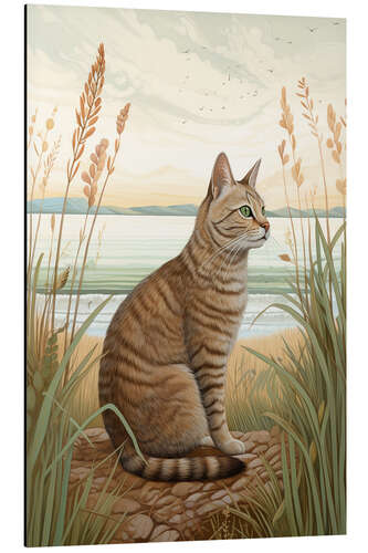 Aluminium print Tabby Cat II