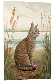 Foam board print Tabby Cat II