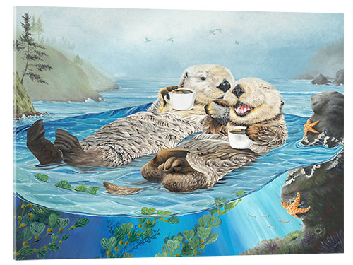 Stampa su vetro acrilico We Have Each Otter
