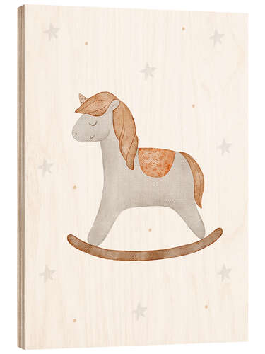 Wood print Rocking Horse