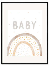 Impression artistique encadrée Baby Rainbow