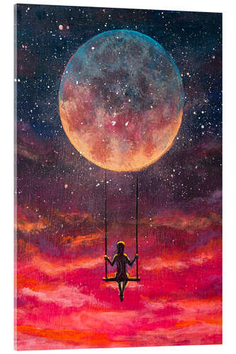 Acrylic print Moon Swing