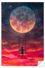 Adesivo murale Moon Swing