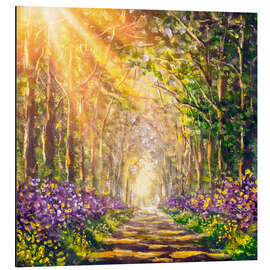 Magnettafel Sunny Footpath Road