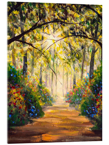 Acrylic print Arched Pathway