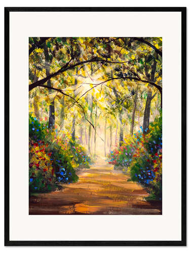 Plakat artystyczny premium w ramie Arched Pathway