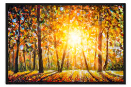 Gerahmter Kunstdruck Gold Peeking Through