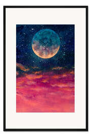 Gerahmter Kunstdruck Vollmond