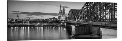 Tableau en aluminium Panorama de Cologne