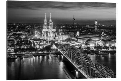 Gallery print Cologne Skyline by Night