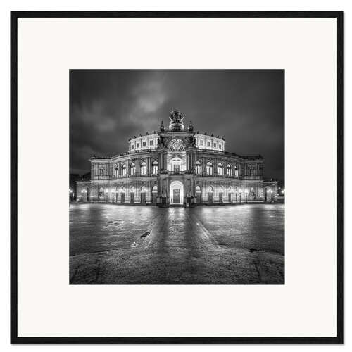 Kehystetty taidepainatus Semperoper Dresden II