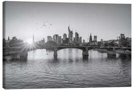 Leinwandbild Frankfurt am Main Skyline