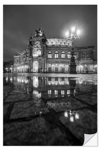 Selvklebende plakat Semperoper Dresden III