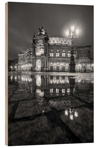 Stampa su legno Semperoper Dresden III