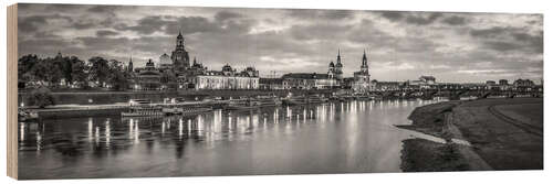 Trätavla Dresden Panorama