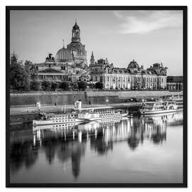 Gerahmter Kunstdruck Dresdner Altstadt und Frauenkirche