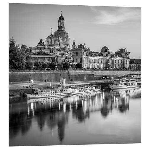 Foam board print Dresden Old Town and Frauenkirche