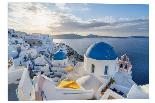 Tableau en PVC Sunrise in Oia, Greece