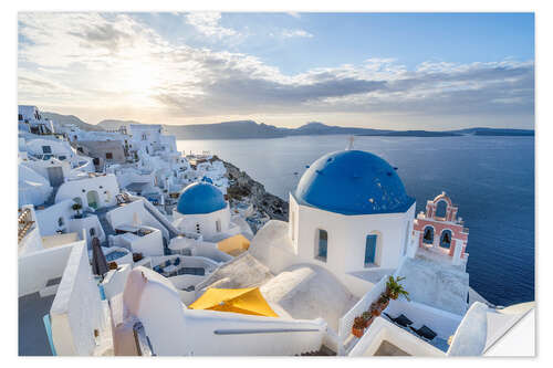 Adesivo murale Sunrise in Oia, Greece