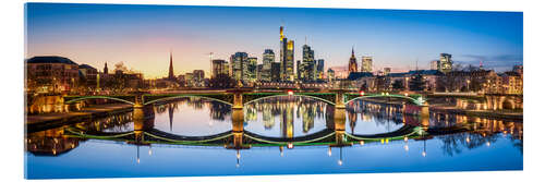 Acrylglasbild Frankfurt Skyline Panorama