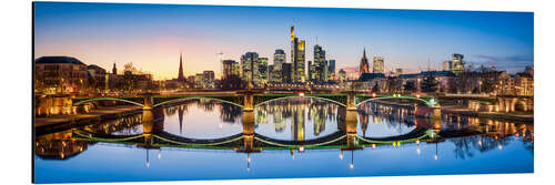 Aluminiumsbilde Frankfurt Skyline Panorama