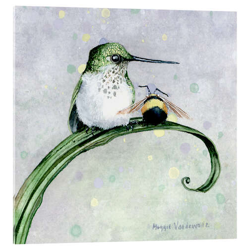 Quadro em acrílico Hummingbird and Bumblebee