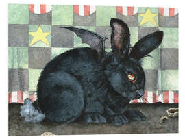 Hartschaumbild Fledermaushase - Maggie Vandewalle